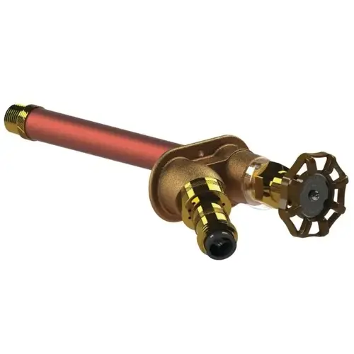 Freezeless Auto Drain Antibackflow Faucet 1/2" X 3/4" Sweat-10" Freezeless Auto Drain Antibackflow Faucet 1/2" X 3/4" Sweat-10"
