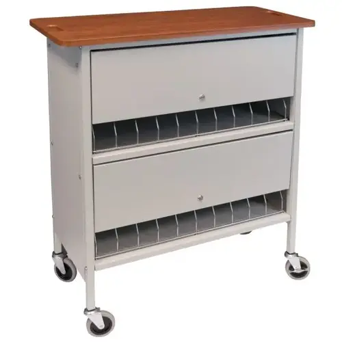Artisan Privacy Cabinet Chart Rack, 20 Cap, Cherry Thermofoil Top, Grey Artisan Privacy Cabinet Chart Rack, 20 Cap, Cherry Thermofoil Top, Grey