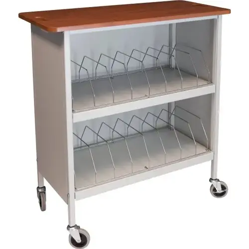 Artisan Cabinet Chart Rack, 16 Cap, Cherry Thermofoil Top, Grey Artisan Cabinet Chart Rack, 16 Cap, Cherry Thermofoil Top, Grey