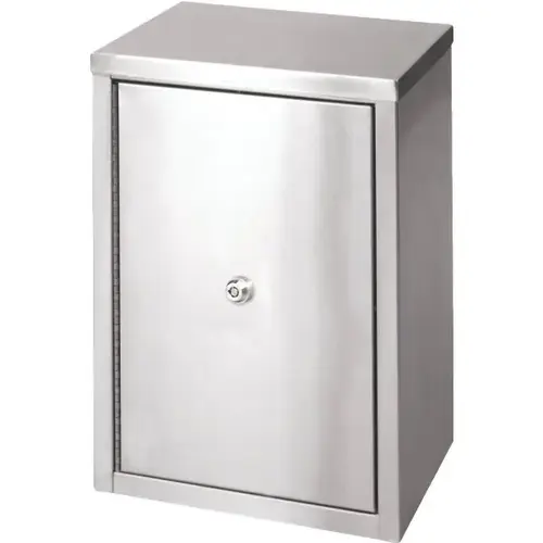 Narcotic Cabinet, 2 Shelves, 15x11x8, 2 Door, Stainless Narcotic Cabinet, 2 Shelves, 15x11x8, 2 Door, Stainless