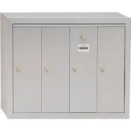 Vertical Mailbox - 4 Doors - Aluminum Vertical Mailbox - 4 Doors - Aluminum