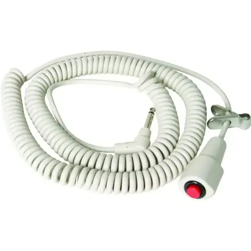 Nurse Call Cord Momentary 1/4" Phono Plug 12 ft Coiled Nurse Call Cord Momentary 1/4" Phono Plug 12 ft Coiled