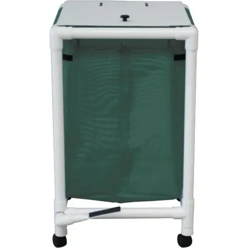 Echo Jumbo Single Hamper With Mesh Bag And Foot Pedal - Forest Green Echo Jumbo Single Hamper With Mesh Bag And Foot Pedal - Forest Green