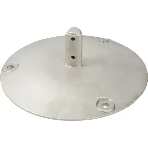 Sign Base 15 In Dia Aluminum Natural Sign Base 15 In Dia Aluminum Natural