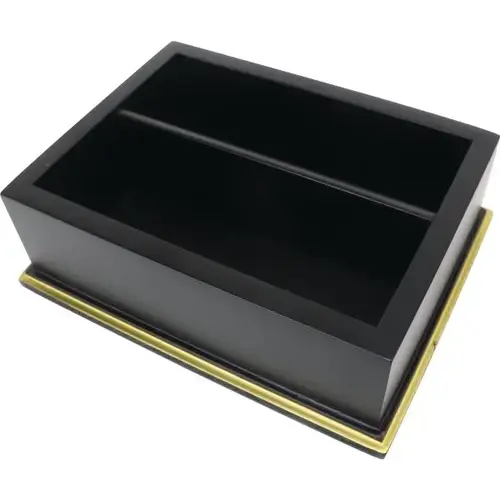 Condiment Box Black And Gold Wood Condiment Box Black And Gold Wood