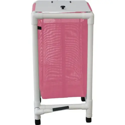 Echo Single Hamper With Mesh Bag And Foot Pedal - Mauve Echo Single Hamper With Mesh Bag And Foot Pedal - Mauve