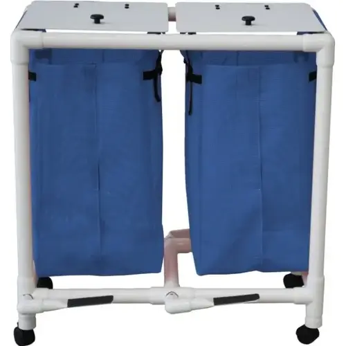 Echo Double Hamper With Mesh Bags And Foot Pedal - Royal Blue Echo Double Hamper With Mesh Bags And Foot Pedal - Royal Blue