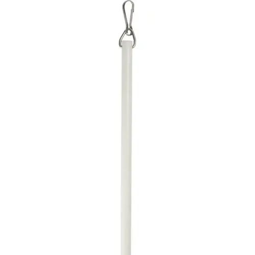 3/8 X 48" Fiberglass Baton Rod, White 3/8 X 48" Fiberglass Baton Rod, White