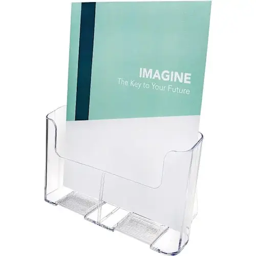 Single Slot Compartment Docuholder 10.75" X 9.25" X 3.75" Plastic Clear Single Slot Compartment Docuholder 10.75" X 9.25" X 3.75" Plastic Clear