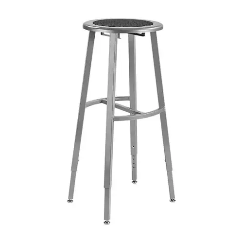 30-38" Height Adjust. Titan Stool Black Seat Grey Frame 30-38" Height Adjust. Titan Stool Black Seat Grey Frame