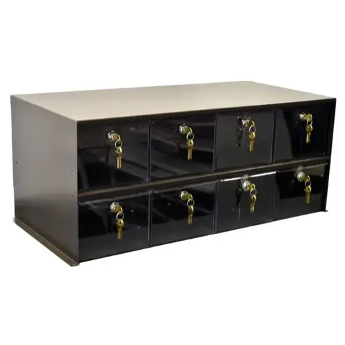 Adapticab Storage Solution 8 Lrg Acrylic Drawer W/Lock Woodgrain Cabinet Adapticab Storage Solution 8 Lrg Acrylic Drawer W/Lock Woodgrain Cabinet
