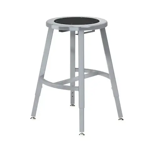 18-26" Height Adjust. Titan Stool Black Seat Grey Frame 18-26" Height Adjust. Titan Stool Black Seat Grey Frame