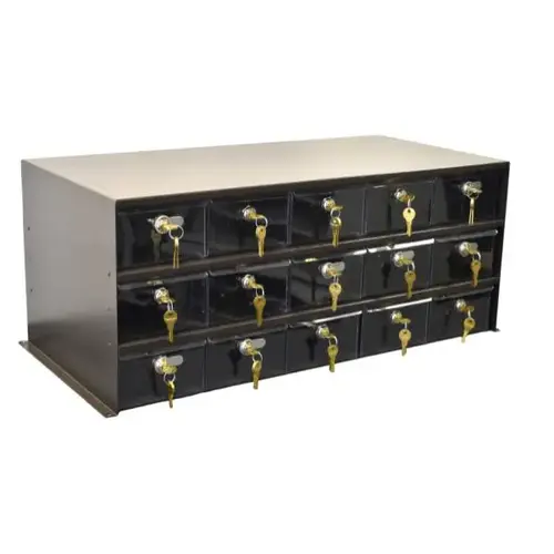Adapticab Storage 15 Medium Acrylic Drawers W/Locks Woodgrain Cabinet Adapticab Storage 15 Medium Acrylic Drawers W/Locks Woodgrain Cabinet