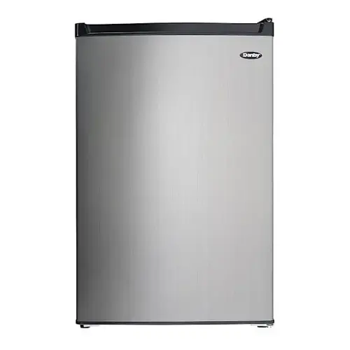 4.5 Cu. Ft. COMPACT Fridge With True Freezer In Stainless Steel Look 4.5 Cu. Ft. COMPACT Fridge With True Freezer In Stainless Steel Look