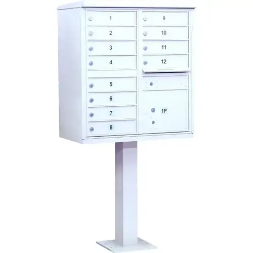 Cluster Mailbox White Cluster Mailbox White