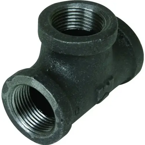 Black Malleable Tee 1/2" X 1/2" X 1/2" Black Malleable Tee 1/2" X 1/2" X 1/2"