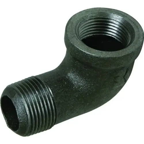 Black Malleable Iron 90 degree Street Elbow, 1/2 X 1/2" Black Malleable Iron 90 degree Street Elbow, 1/2 X 1/2"