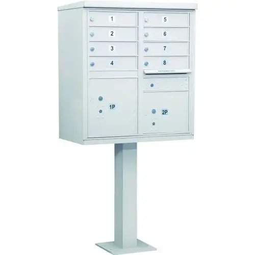 Cluster Mailbox White Cluster Mailbox White