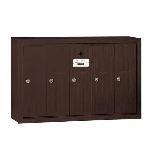 Bronze-Vertical Mailbox- Surface Mounted -5 Doors Bronze-Vertical Mailbox- Surface Mounted -5 Doors