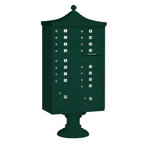 Regency Decorative- Green- -Includes Top And Cover Regency Decorative- Green- -Includes Top And Cover
