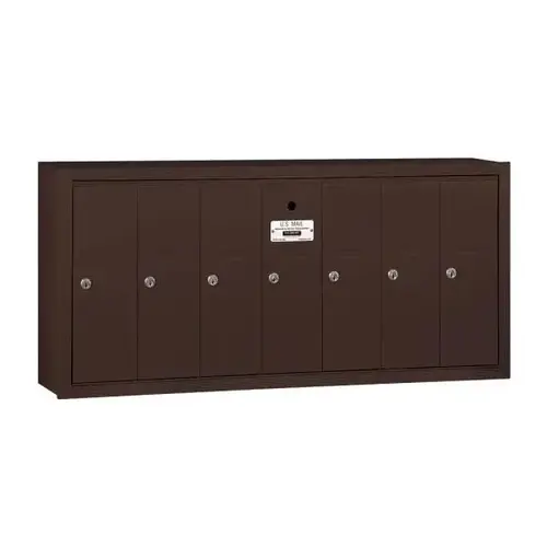 Bronze-Vertical Mailbox- Surface Mounted -7 Doors Bronze-Vertical Mailbox- Surface Mounted -7 Doors