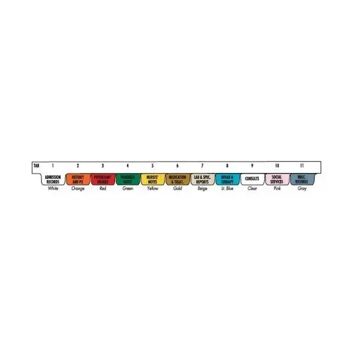 Preprinted Poly Divider Set Side Open 7 Hole 11 Tabs Preprinted Poly Divider Set Side Open 7 Hole 11 Tabs