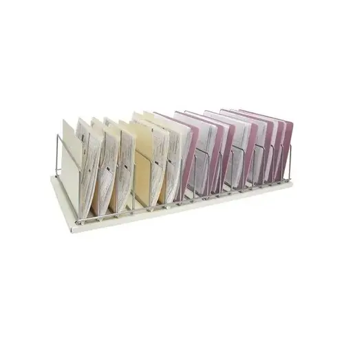Table Top Storage Rack 16 Chart Capacity Beige Table Top Storage Rack 16 Chart Capacity Beige