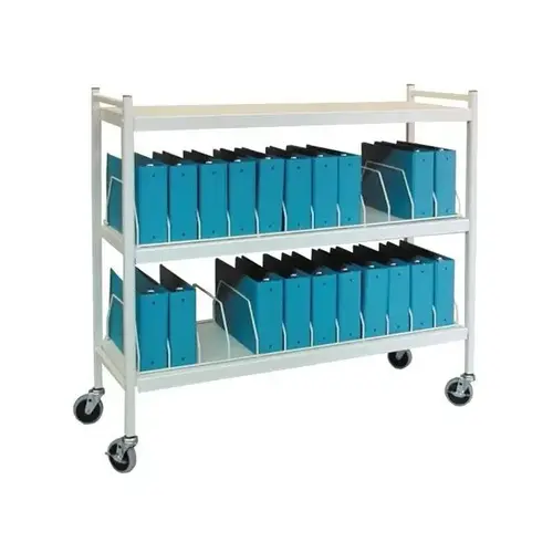 Big Beam Vertical Open Chart Rack 3 Shelves 24 Chart Capacity Beige Big Beam Vertical Open Chart Rack 3 Shelves 24 Chart Capacity Beige