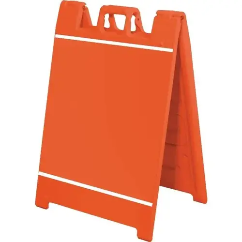 Plastic A-Frame With Channels, Orange, Large, Plastic A-Frame With Channels, Orange, Large,