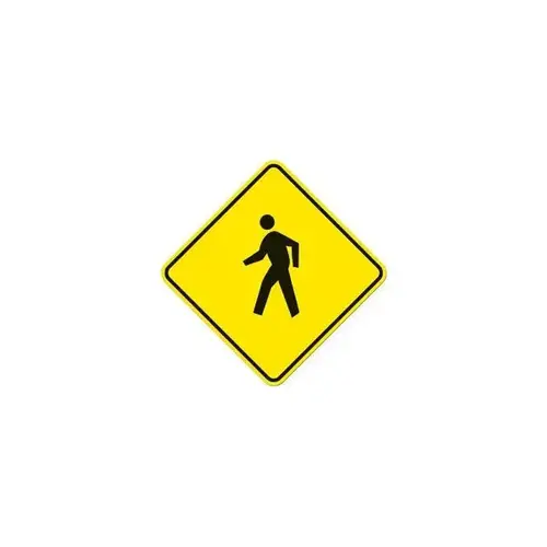 Caution/Pedestrian Symbol Sign, High Intensity, 24 X 24 Caution/Pedestrian Symbol Sign, High Intensity, 24 X 24