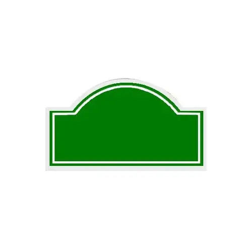 Custom Arched Economy Sign, Non-Reflective, 16 X 10 Custom Arched Economy Sign, Non-Reflective, 16 X 10