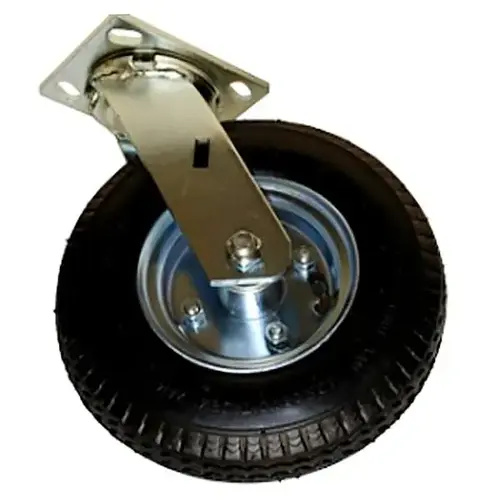 8 Inch Pneu Swiv & Rig Caster Kit With Hardware 8 Inch Pneu Swiv & Rig Caster Kit With Hardware