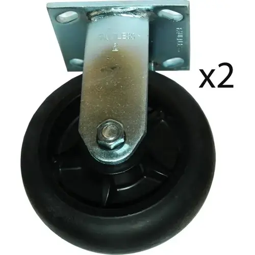 6 Inch Rigid Plate Caster Kit For Platform Truck 6 Inch Rigid Plate Caster Kit For Platform Truck