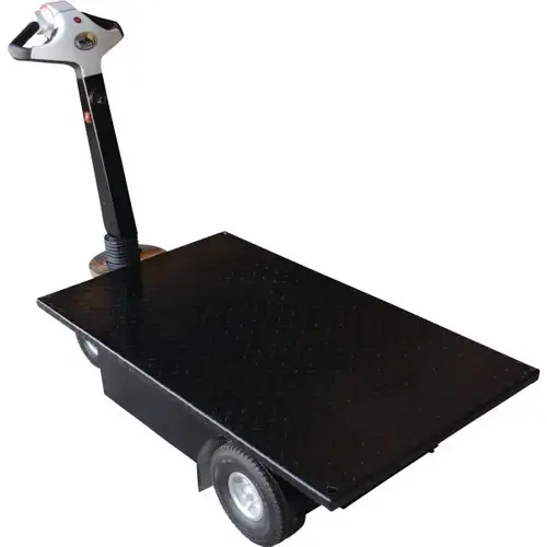 750 Lb Capacity Black Traction Drive Cart 28 X 48" 750 Lb Capacity Black Traction Drive Cart 28 X 48"