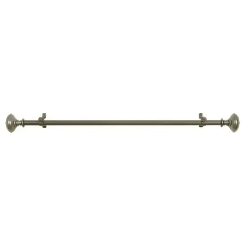Buono Ii Decorative Rod And Finial Othello 28 To 48" Pewter - pack of 6 Buono Ii Decorative Rod And Finial Othello 28 To 48" Pewter - pack of 6
