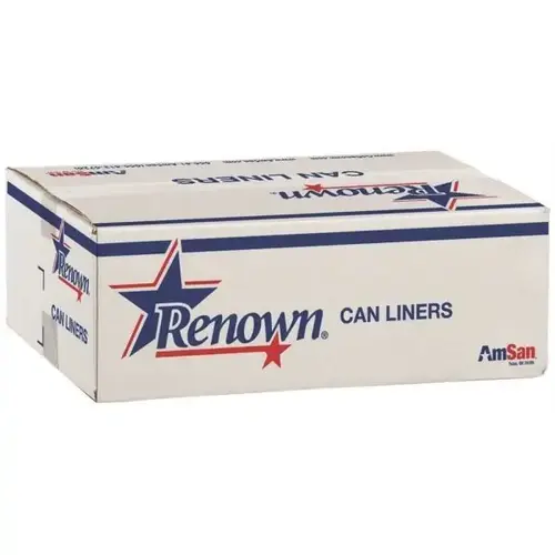Can Liner, 33 Gal., 9 Mic, Low-Density, Natural, 33" X 40" - pack of 500 Can Liner, 33 Gal., 9 Mic, Low-Density, Natural, 33" X 40" - pack of 500