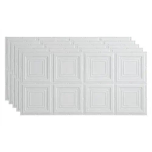 2 ftX4 ft Portrait Glue Up Ceiling Panel, Matte White - pack of 5 2 ftX4 ft Portrait Glue Up Ceiling Panel, Matte White - pack of 5