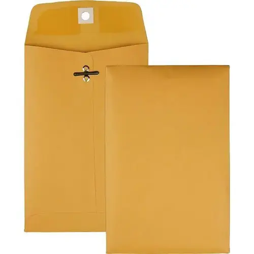 #35 Clasp Envelope 5"X7.5" Gummed Closure Kraft - pack of 100 #35 Clasp Envelope 5"X7.5" Gummed Closure Kraft - pack of 100