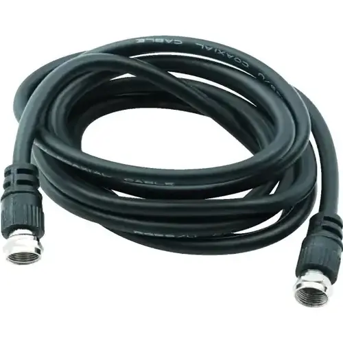 12 Ft. Rg59/U Coaxial Cable, Black - pack of 5 12 Ft. Rg59/U Coaxial Cable, Black - pack of 5
