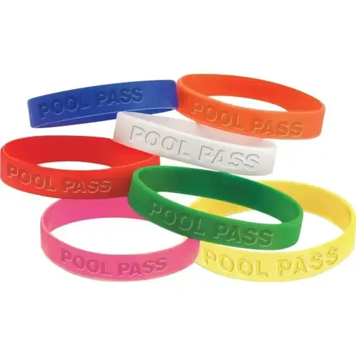 Youth Bracelet Pool Pass (White) - pack of 100 Youth Bracelet Pool Pass (White) - pack of 100