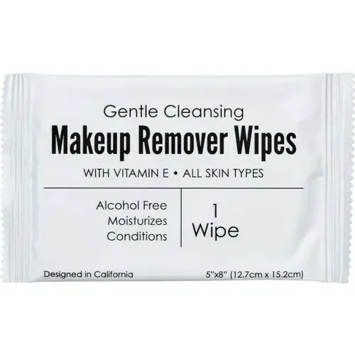 Makeup Remover Wipes, Sachet, Alcohol Free, Vitamin E - pack of 500 Makeup Remover Wipes, Sachet, Alcohol Free, Vitamin E - pack of 500