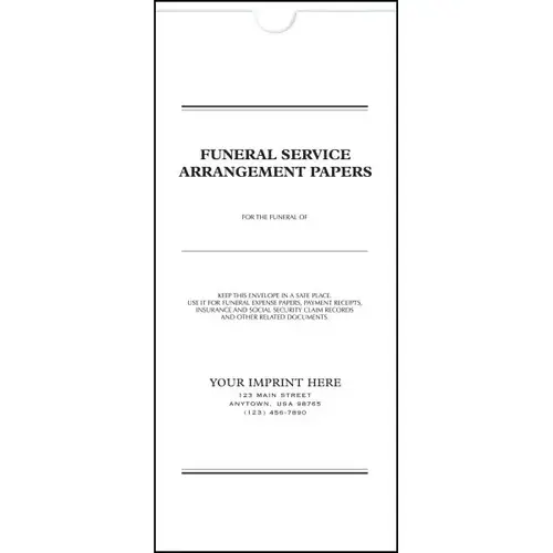 Funeral Documents Envelopes - pack of 100 Funeral Documents Envelopes - pack of 100