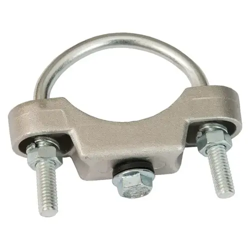 Sign Clamp For Round Posts - 2 3/8 Diameter, Galvanized Steel - pack of 2 Sign Clamp For Round Posts - 2 3/8 Diameter, Galvanized Steel - pack of 2