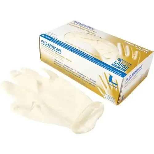 Bronze 5 Mil Latex Powder Free Exam Gloves, Medium - pack of 100 Bronze 5 Mil Latex Powder Free Exam Gloves, Medium - pack of 100