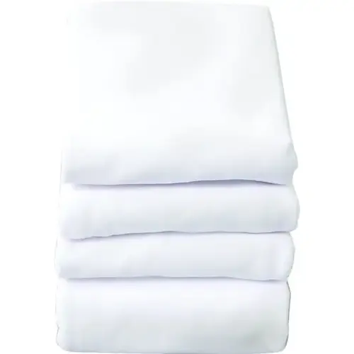 Fitted Portable Crib Sheets White - pack of 6 Fitted Portable Crib Sheets White - pack of 6
