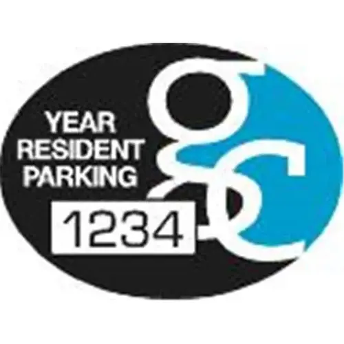 Custom Rearview Mirror Parking Permit Bumper Stickers, 2 X 1-1/ - pack of 100 Custom Rearview Mirror Parking Permit Bumper Stickers, 2 X 1-1/ - pack of 100