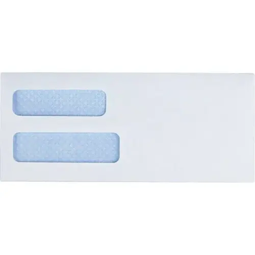 #8 Envelope Double Left Window Gummed Closure Wht - pack of 500 #8 Envelope Double Left Window Gummed Closure Wht - pack of 500