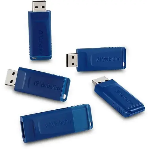 Retract 8gb USB 2.0 Storage Flash Drive Blu Buit N Micrban - pack of 5 Retract 8gb USB 2.0 Storage Flash Drive Blu Buit N Micrban - pack of 5