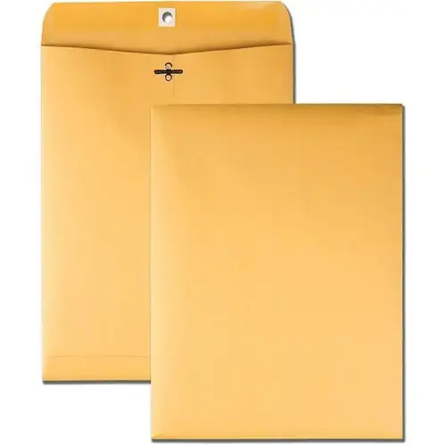 #90 Clasp Envelope 9"X12" Gummed Closure Kraft - pack of 250 #90 Clasp Envelope 9"X12" Gummed Closure Kraft - pack of 250