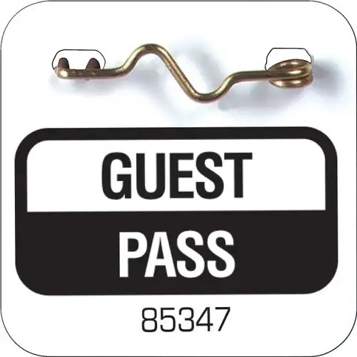 Recreational Guest Pass, White, 1-3/4" X 1-3/4" - pack of 100 Recreational Guest Pass, White, 1-3/4" X 1-3/4" - pack of 100